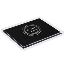 Large Permanent Ink Pad for Rubber Stamps, 5x4 Inch, Kids Non-Toxic Safe Ink ...