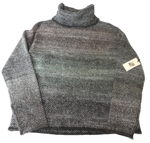 New Max Studio Green & Gray Knit Turtleneck Sweater Womens Size S NWT