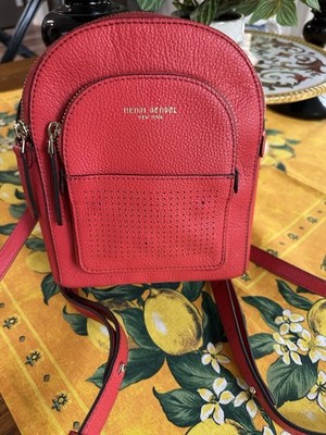 Vintage Henri Bendel Influencer Mini Convertible Backpack Coral VGUC