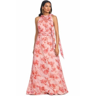 NWT Sachin & Babi Kayla Gown Pastello Fiore Floral Halter Maxi Dress  Sz 0 $325