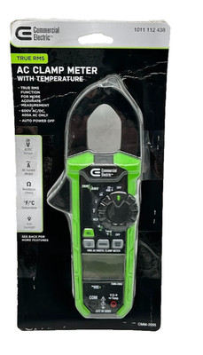 Commercial Electric 400 Amp AC True RMS Digital Clamp Meter *MISSING LEADS*