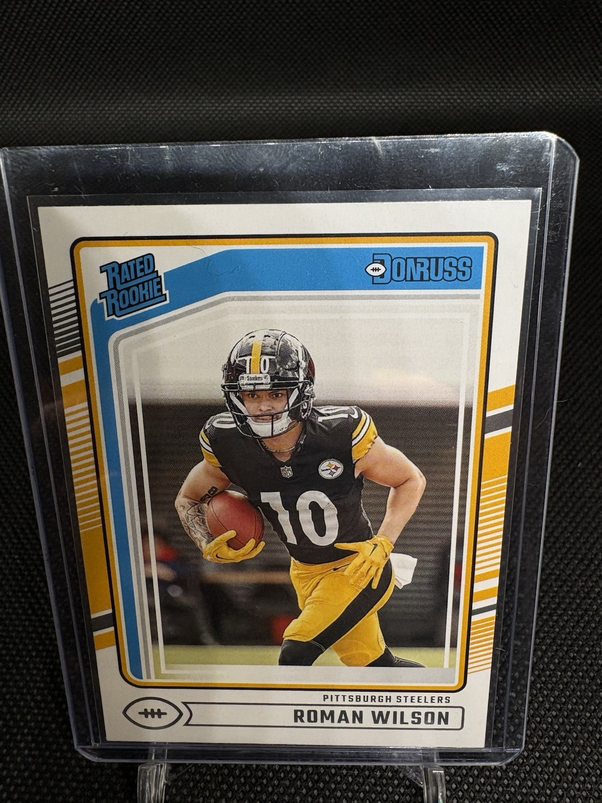 ROMAN WILSON 2024 Panini Donruss Rated Rookie #348 Pittsburgh Steelers RC