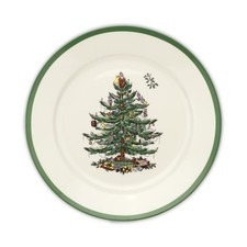 Spode 9" Christmas Tree Luncheon Plate - Porcelain Dinner  Appetizer Plate