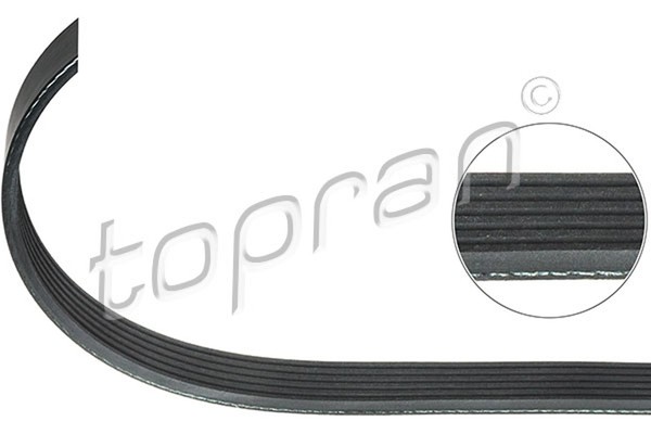 Keilrippenriemen Topran 109 738 FüR Skoda Mercedes Audi VW Passat 3B2 A6 A4 B5 1-image