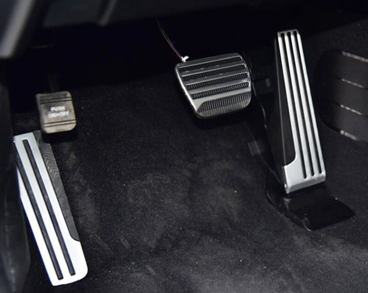 Cubierta de pedal de freno de gas AT Foot para 08 INFINITI EX25 EX35 EX37 FX37 FX35 FX50 3 PIEZAS Foto 4 de 4