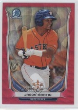2014 Bowman Chrome Prospects Pink Wave Refractor 40/65 Jason Martin #BCP53 0f8