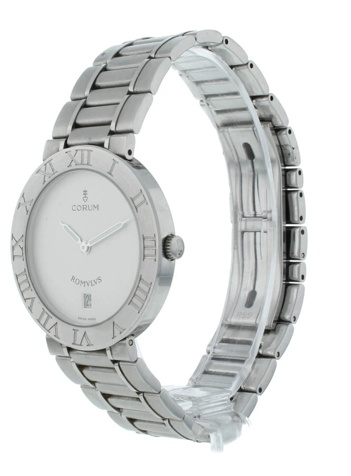 Reloj para mujer Corum Romlvs 35 mm cuarzo acero inoxidable esfera blanca Foto 3 de 4