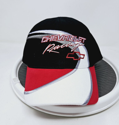 Vintage DP Racing Chevrolet Logo Stripe Hat AOP Logo Snapback Cap NASCAR NWT