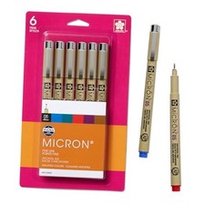 30065 6-Piece Pigma Micron Colors may vary 05 Ink Pen Set 05 Tip
