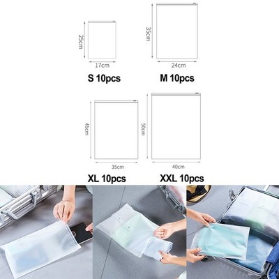10 Pcs Travel Clothes Bag Seal Storage Makeup Organizer Waterproof Storage Bag