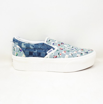 Vans Classic Slip On Stackform Platform Floral Shoe Sneaker Mens 8 / Womens 9.5