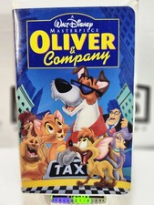 Walt Disney's Oliver and Company VHS, 1996 - Clamshell Case - Pre Owned
