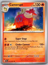 Camerupt 012/091 Paldean Fates Uncommon