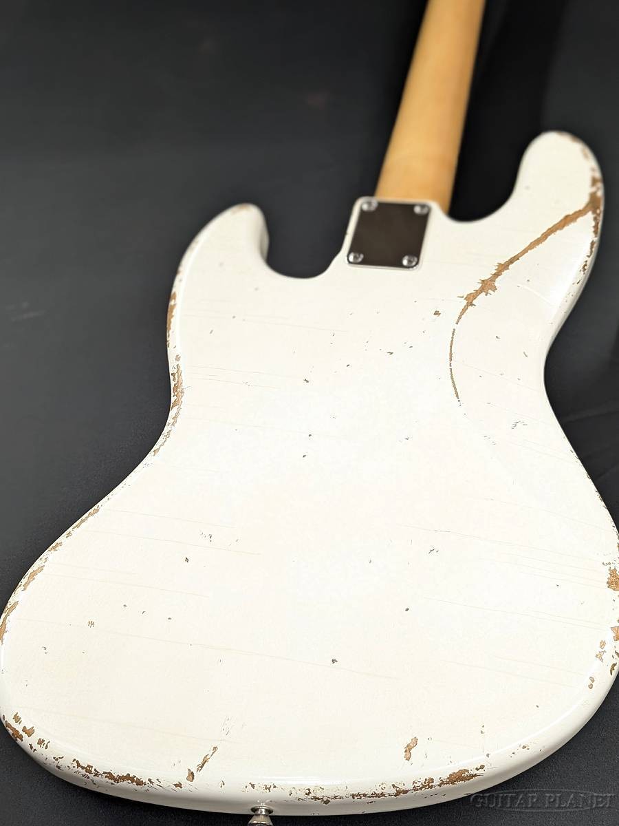 Fullertone Guitars JAY BEE 60 Bass Guitar Rusted Vintage White