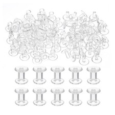 M5 7mm Plastic Binding Post, 50 Sets Plastic Chicago Screws Binding Screw