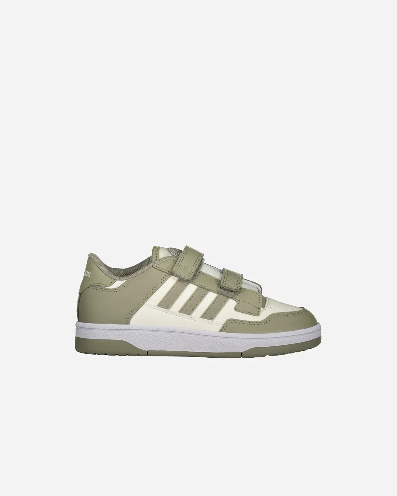 Zapatos Adidas Rapid Court Low JP7653 Verde Niño Zapatillas Deportivo Con Velcro
