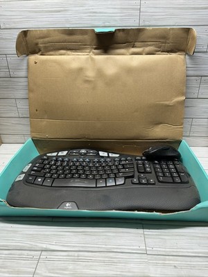 NO DONGLE Logitech Comfort Wave MK550 Wireless Keyboard Mouse Combo Ergonomic