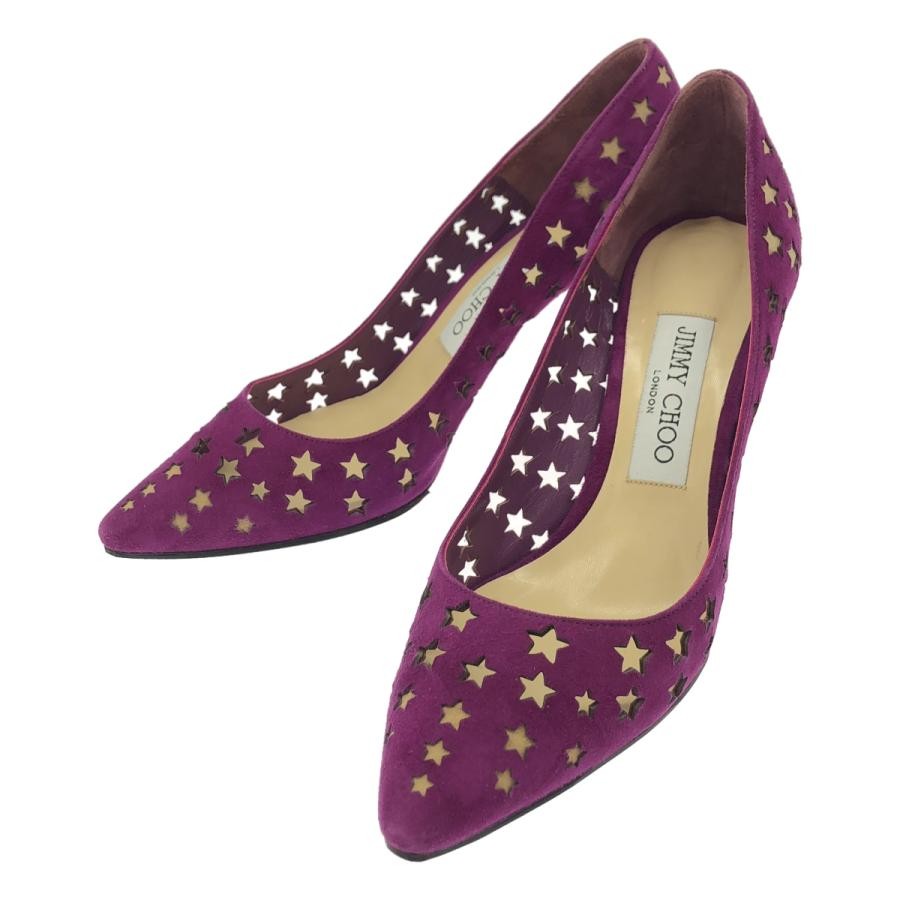 Jimmy Choo Romy Suede Pumps Purple Women's Size EU37/US7
