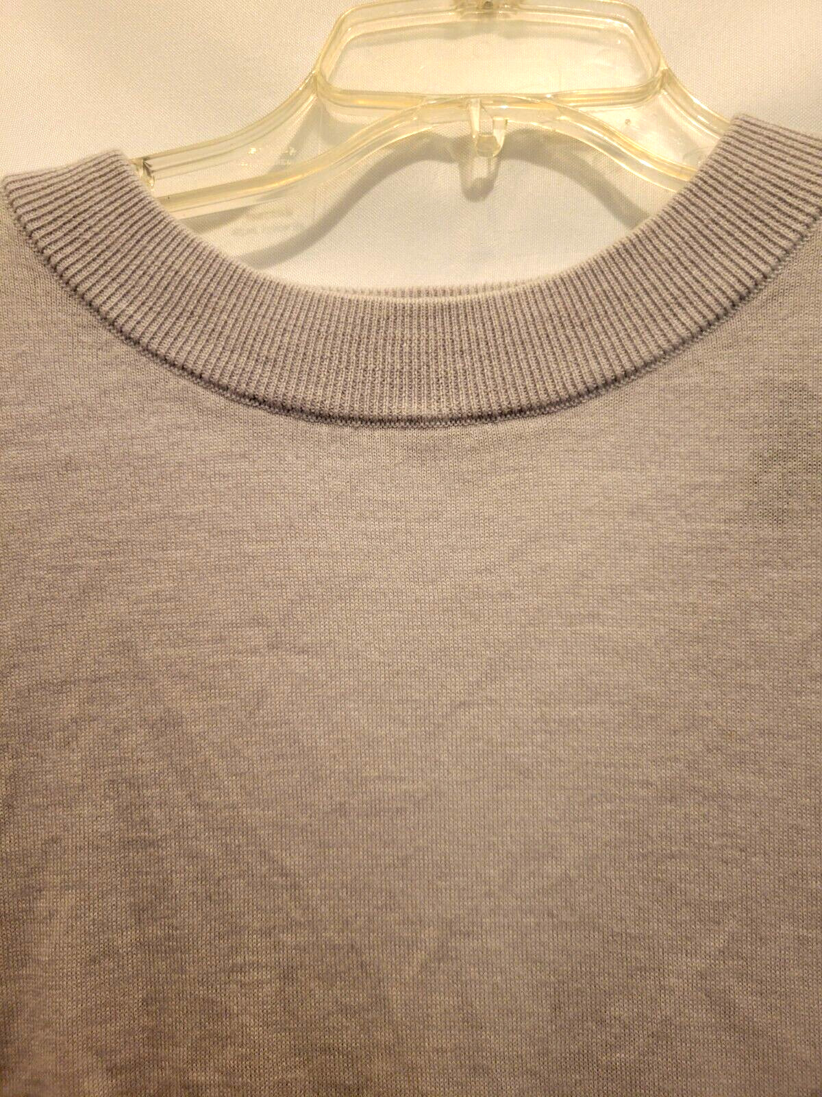 Halogen Back Wrap Light Weight Soft Gray Crew Nec… - image 3