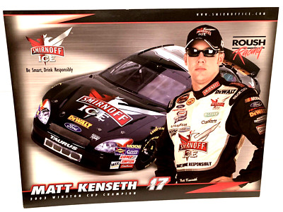 Roush Racing 2004 2004 MATTKENSETH SMIRNOFF ICE ROUSH RACING #17 FORD NASCAR POSTCARD | eBay