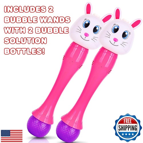 ArtCreativity Easter Bunny Bubble Wand (2 Pack), Easter Basket Stuffers for T - Picture 4 of 5
