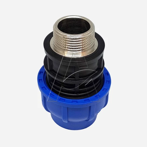 REGNHLIF - Set di 2 raccordi per Tubi da Giardino con Morsetto in Acciaio Inox, Adatto per Tubi da 1,9-1,6 cm, 2 Connector
