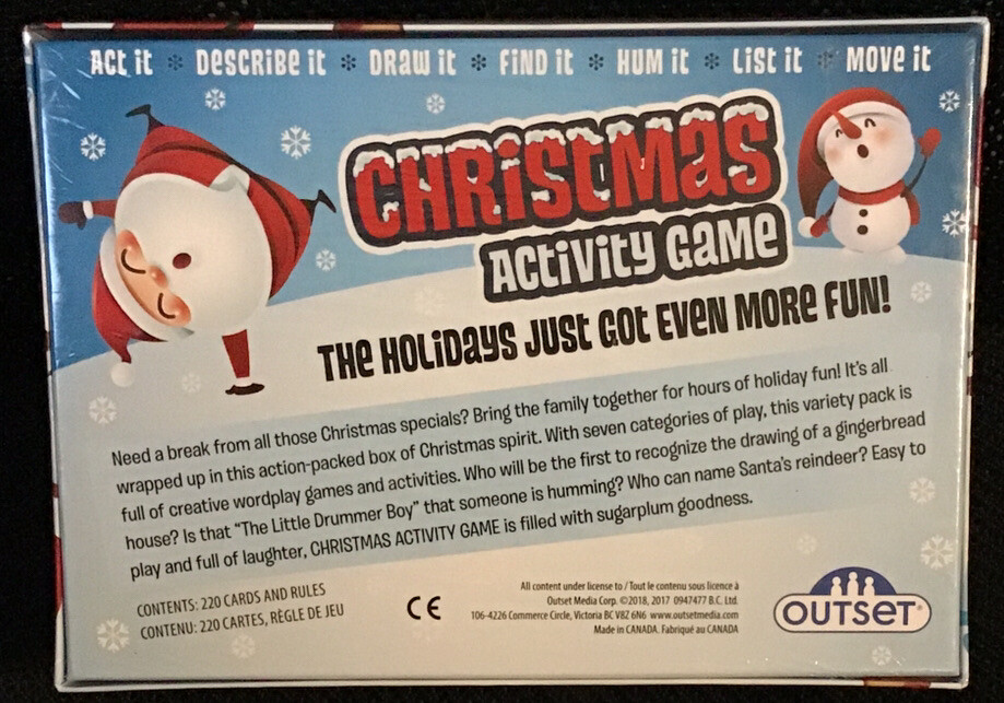 Christmas Activity Game By OUTSET 2018 220 Cards And Rules Sealed EBay christmas-activity-game-by-outset-2018-220-cards-and-rules-sealed-ebay
