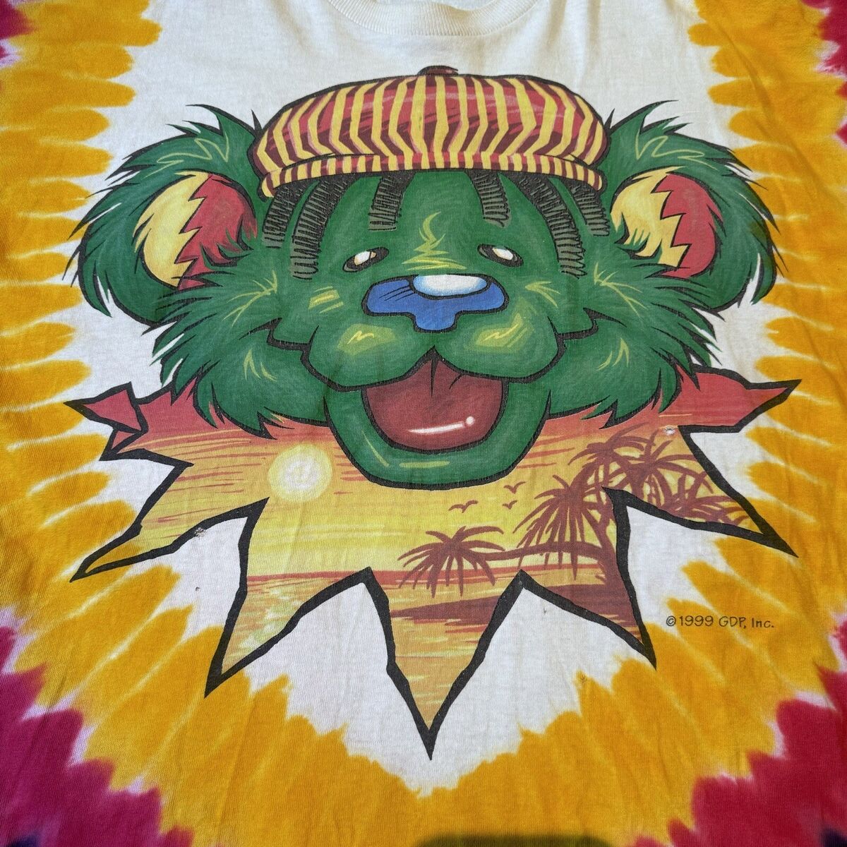 VTG Liquid Blue Rasta Bear Shirt 1999 Grateful Dead Sz XXL VTG Liquid Blue Rasta Bear Shirt 1999 Grateful Dead Sz XXL
