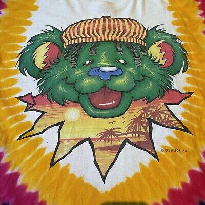 VTG Liquid Blue Rasta Bear Shirt 1999 Grateful Dead Sz XXL VTG Liquid Blue Rasta Bear Shirt 1999 Grateful Dead Sz XXL