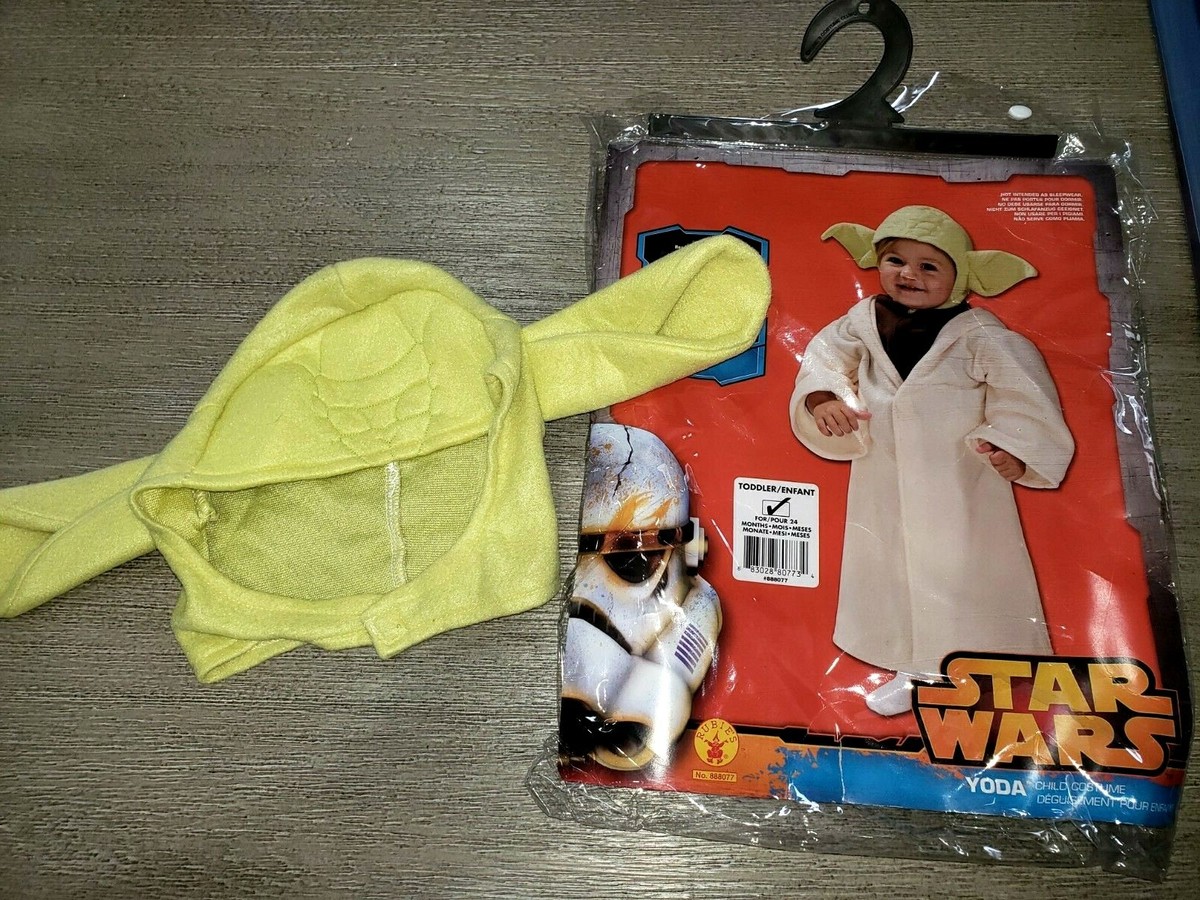 STAR WARS BABY YODA HALLOWEEN COSTUME 2 PC ROBE HOOD/HAT size 24