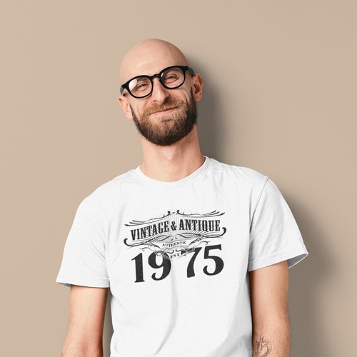 1975 Vintage & Antique 50 Birthday Gift for Men Women Funny T-shirt 50th Present - Picture 10 of 19