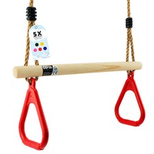 Kids Trapeze Swing Trapez Schaukel mit Turnringen