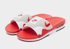 Nike Air Max 1 sliders 7 Red slides Authentic 