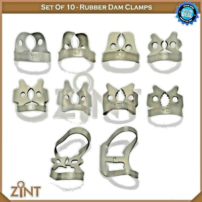 Morsetto IN GOMMA Endodontico Diga Strumenti Dentali Chirurgici Morsetto IN GOMMA Endodontico Diga Strumenti Dentali Chirurgici