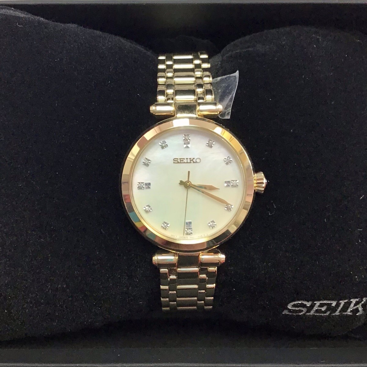 SEIKO セイコー ゴールド レディース 641 ☆新品ベルト☆646 セイコー タンク ソーラー レディース