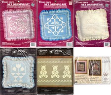 CHOICE: Net Darning Kits Janlynn Charmin Vogart Creative Circle Pictures Pillows
