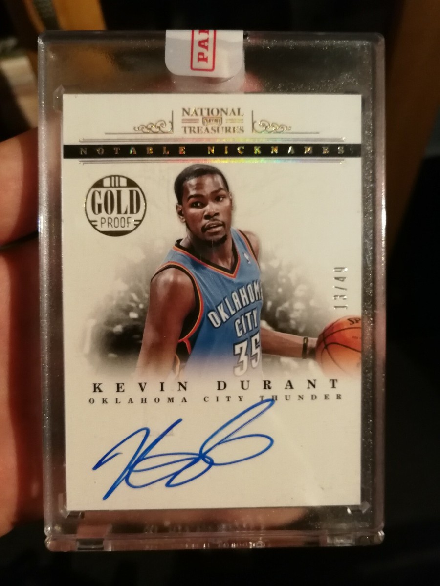 2012-13 Panini National Treasures - Notable Nicknames Kevin Durant 