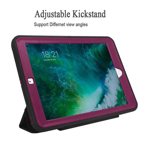 Funda protectora con soporte para despertador/dormir para iPad 6ta generación 9,7 pulgadas 2018/5ta generación 2017 - Imagen 65 de 74