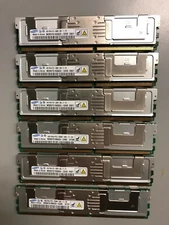 24GB 6x 4GB Samsung 4GB 2RX4 PC2-5300F-555-11-E0 DDR2 Server Memory RAM