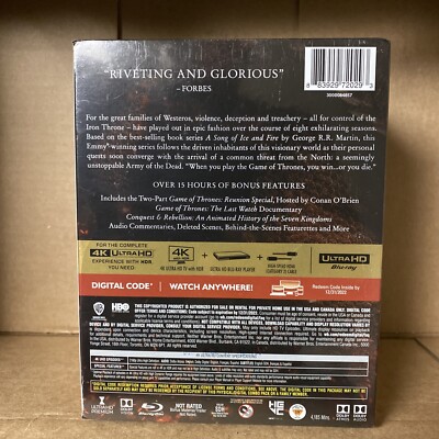 GAME OF THRONES - THE COMPLETE COLLECTION 4K UHD 883929720293| eBay