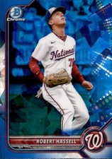 2022 BOWMAN DRAFT CHROME SAPPHIRE WASHINGTON NATIONALS - ROBERT HASSELL #BDC-169