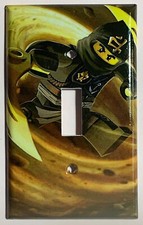 Lego Ninjago COLE Black Light Switch Outlet duplex wall Cover Plate Home Decor