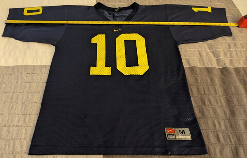 MAILLOT VINTAGE TOM BRADY MICHIGAN WOLVERINES #10 M moyen Nike homme Patriots 12 - Photo 11/24