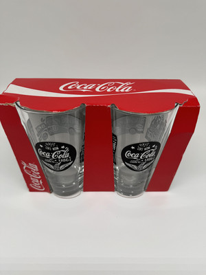 Coca Cola Gläser 2er Set - Neu - OvP - seltene Edition - Sammler - 465 ml