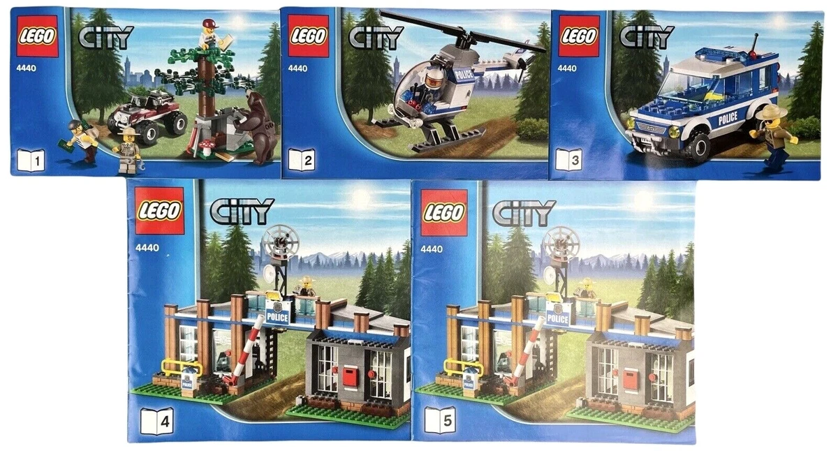 LEGO City 4440 Forest Police Station Manuals Instructions Booklets 1 2 3 4 | eBay