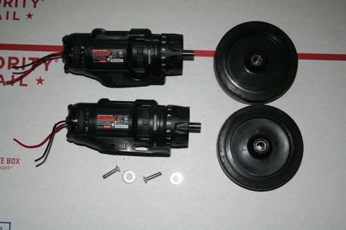 New MVP Robotics 12V Motor and 4" Wheel -Set of 2- 550 RPM -12 Volt - RoV -Rc - Picture 1 of 6