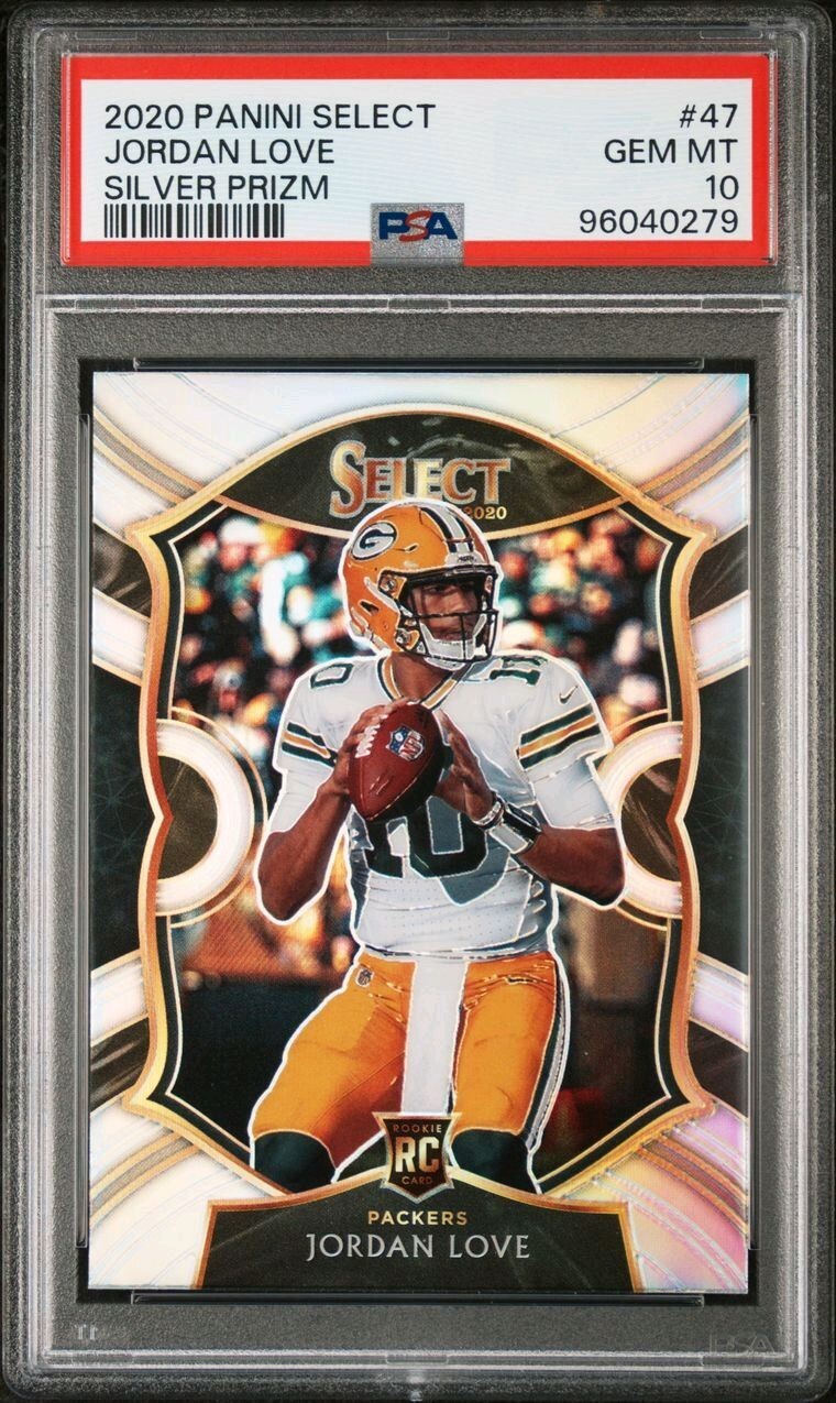 Jordan Love Panini Select #47 Silver