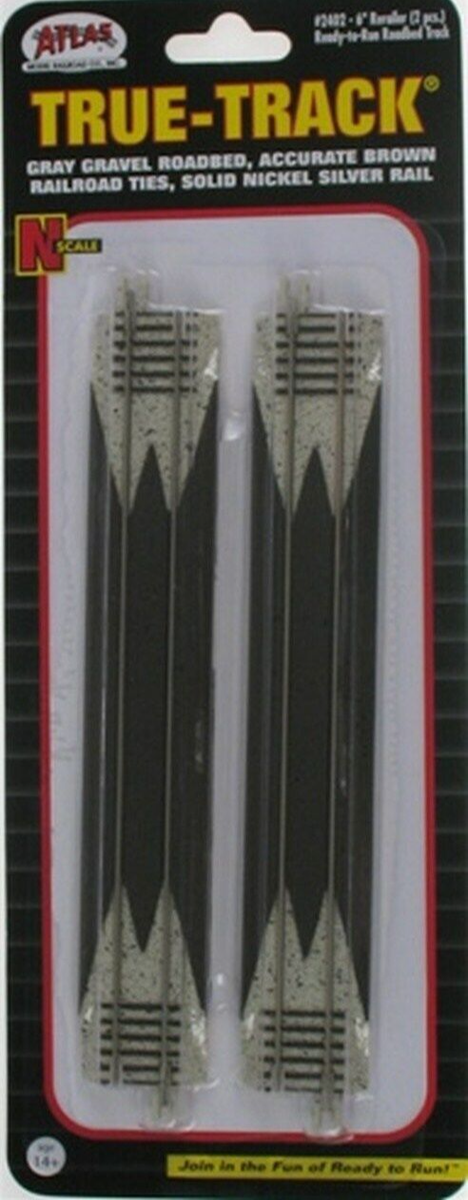 Atlas N Scale True-Track Code 65 Rerailer - 6 Inch Model Railroad Track