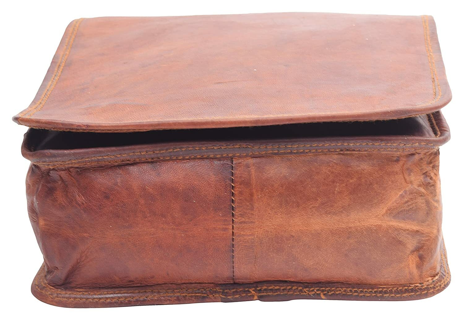 SAOLA Originale Sole Tinta Uomo Vera Pelle Tracolla Laptop Borsa