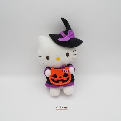 Hello Kitty C1810B Sanrio Misdo Mister Donut Halloween Plush 5'' Toy Doll Japan